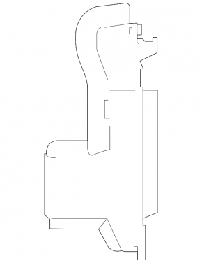 Left radiator deflector for Toyota Corolla 20-26 1.8, 2.0