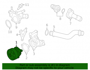 Water pump Nissan Altima 13-18