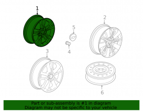 Set of wheels R17 4pcs Chevrolet Equinox 10-17