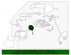 Chevrolet Equinox EV 24-26 left side mirror motor