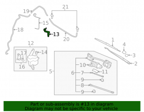 Nissan Versa 1.8 10-12 Windscreen Washer Reservoir Neck Without Cap