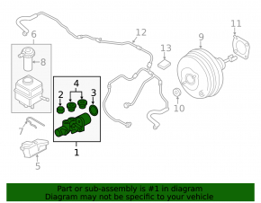 BMW X5 F15 16-18 Plug-in Brake Master Cylinder