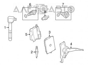 Block ECU engine computer Honda Accord 13-17 Sport