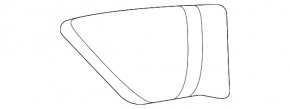 Emblem logo R-Line fender front right VW Atlas 18-20