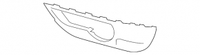 Front bumper trim under fog light left Audi Q7 4L 10-15 pressed