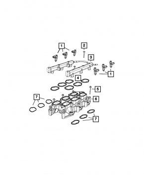 Injector nozzle Chrysler Pacifica 17- 3.6
