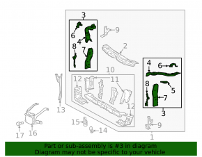 Right eyepiece Lexus ES300h ES350 13-18