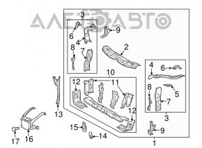 Right eyepiece Lexus ES300h ES350 13-18
