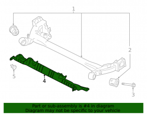 Rear beam protection Kia Forte 19-24