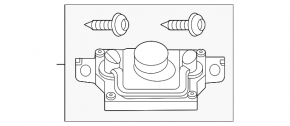 BMW 7 G70 23-26 lane keeping camera on the windshield, under the projection
