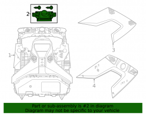 BMW 7 G70 23-26 lane keeping camera on the windshield, under the projection