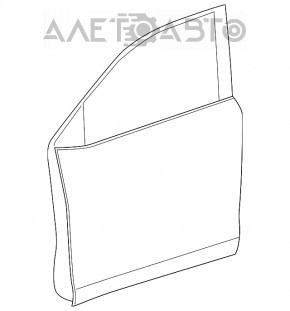 Door assembly front left Toyota Highlander 14-19