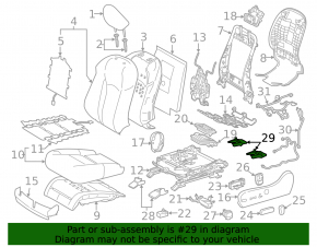 Driver's seat slide plug rear right Lexus RX350 RX450h 16-22 gray