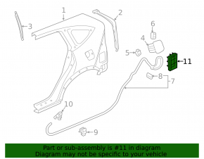 Left ventilation shield Honda CRV 12-16