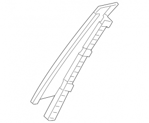 Infiniti QX30 17-19 rear right side door trim