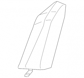 Left rear seat side panel for Honda Accord 19-22, black leather, with split backrest