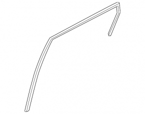 Rear left window seal for Kia Sportage 23-26