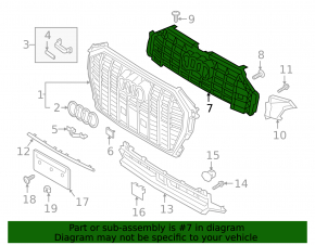 Grille bracket for Audi Q3 19-24