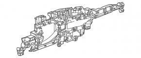 Chevrolet Equinox EV 24-26 dashboard frame black