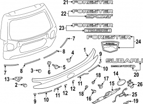 Rear view camera Subaru Forester 19-24 SK
