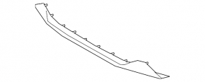 Hyundai Palisade 20-22 chrome front bumper center trim
