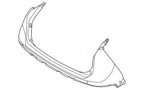 Kia Niro 23-25 EV bare rear bumper upper part