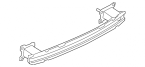 Rear bumper reinforcement for Audi A5 17-25