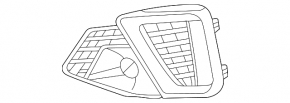 Front bumper grille left Audi A4 B9 20-23 S-line chrome