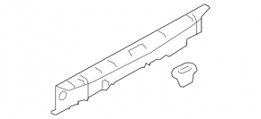 Subaru Legacy 15-19 trunk opening trim