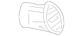Mercedes W164 ML X164 GL center left air duct beige