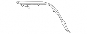 Trunk lid trim right Mercedes C-class W205 15-21 on body OEM