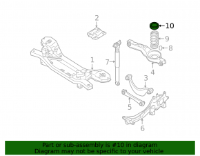 Spring seal rear left Mazda3 MPS 09-13