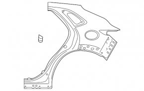 Quarter wing rear right Mazda CX-30 20-