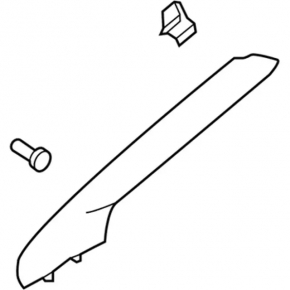 Front pillar trim, upper left, Ford Focus mk3 11-18, gray