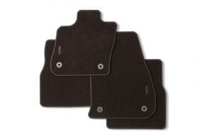 Set of black fabric floor mats for Lincoln MKZ 2017-2018