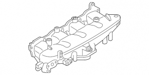 Intake manifold Audi A4 B8 08-16 2.0T with swirl flaps