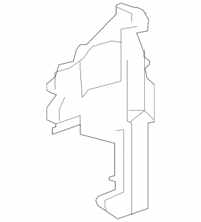 Right radiator deflector for Lexus NX200t 15-17