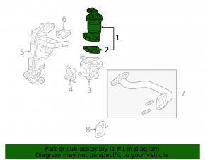 Honda Insight 19-22 EGR Valve with Bracket