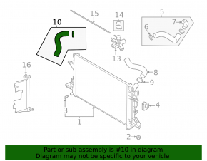 Cooling pipe lower Hyundai Elantra 21- 2.0