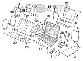 Rear row of seats 2 row VW Atlas 18-18