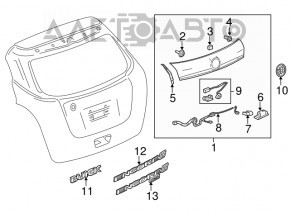 Buick Encore 13-18 Trunk Door Cover for Camera