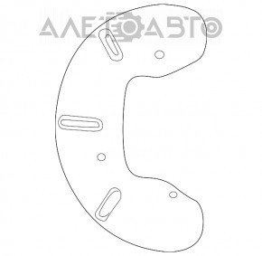 Brake Disc Cover Front Right Chrysler 200 11-14