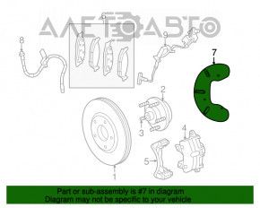 Brake Disc Cover Front Right Chrysler 200 11-14