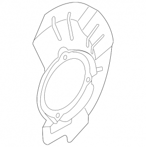 Brake Disc Cover Front Right Kia Soul 14-16