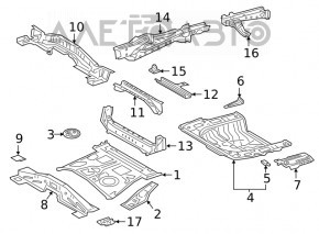 Trunk trough Toyota Rav4 19-