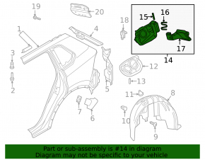Fuel filler flap housing VW Tiguan 18-24