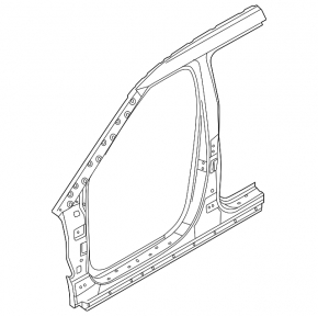 Left center pillar for Kia EV6 22-24