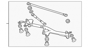 Honda CRZ 11-16 Windscreen Wiper Linkage with Motor