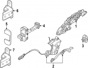 Kia EV6 22-24 Outer Front Left Door Handle Assembly