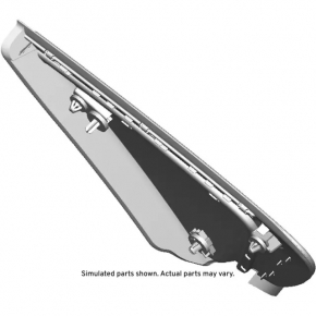 Triangle plug rear wing right Chevrolet Volt 16- chrome, broken fastener